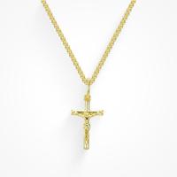 Evry Jewels Holy Necklace with Cross Pendant - Gold/Silver Plated Everyday Jewelry for Women