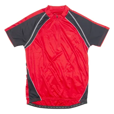CRIVIT Cycling Mens Jersey Red 1/4 Zip XL