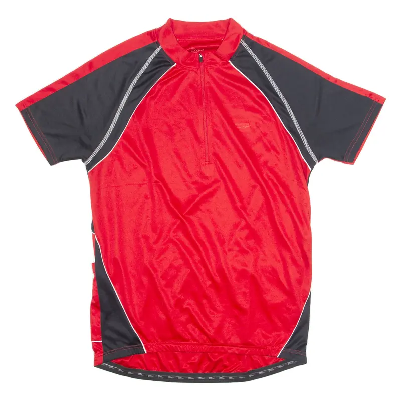 CRIVIT Cycling Mens Jersey Red 1/4 Zip XL