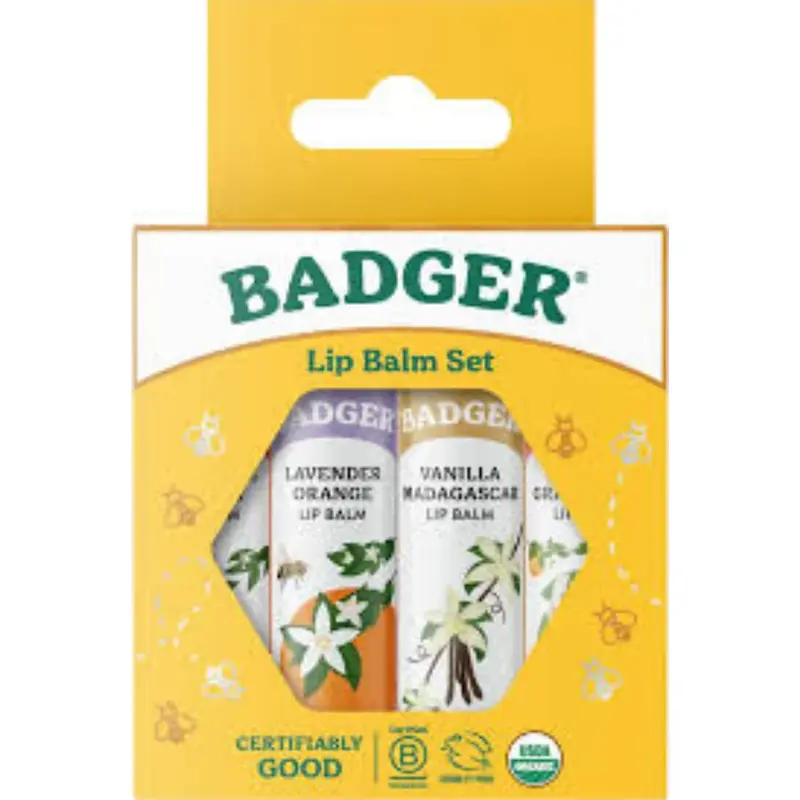Badger balm Classic Gold Lipstick Set