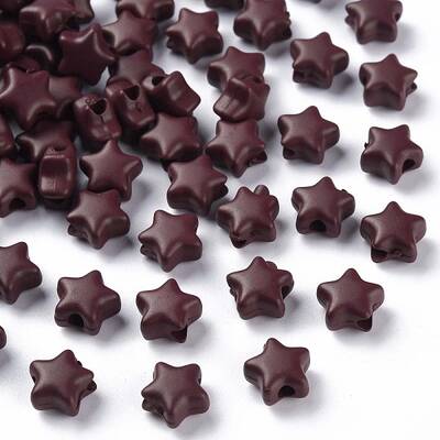 Spray Painted Acrylic Beads