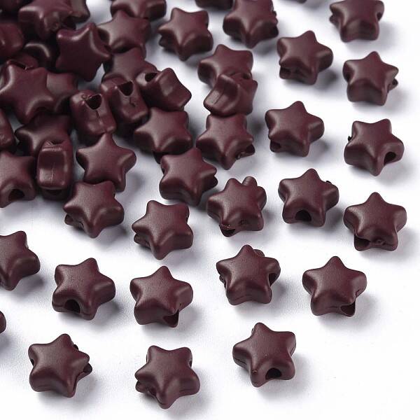Spray Painted Acrylic Beads