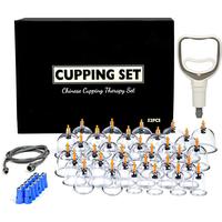 Cupping Kit for Massage Therapy 32 Cups Professional Chinese Cupping Set with Magnetics Vacuum Cupping Therapy Set for Cellul...