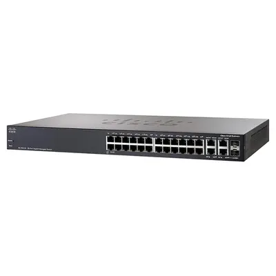 SG300-28 Cisco SM 300 26x Port 24x Port PoE+ 2x Port Combo SFP Switch