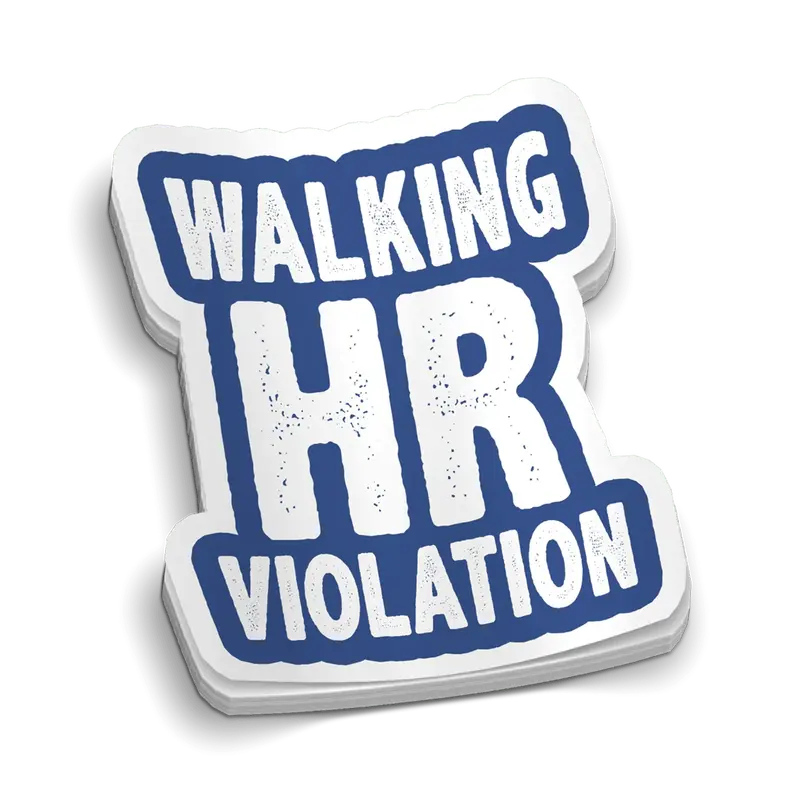 HR Violation Hard Hat Decal