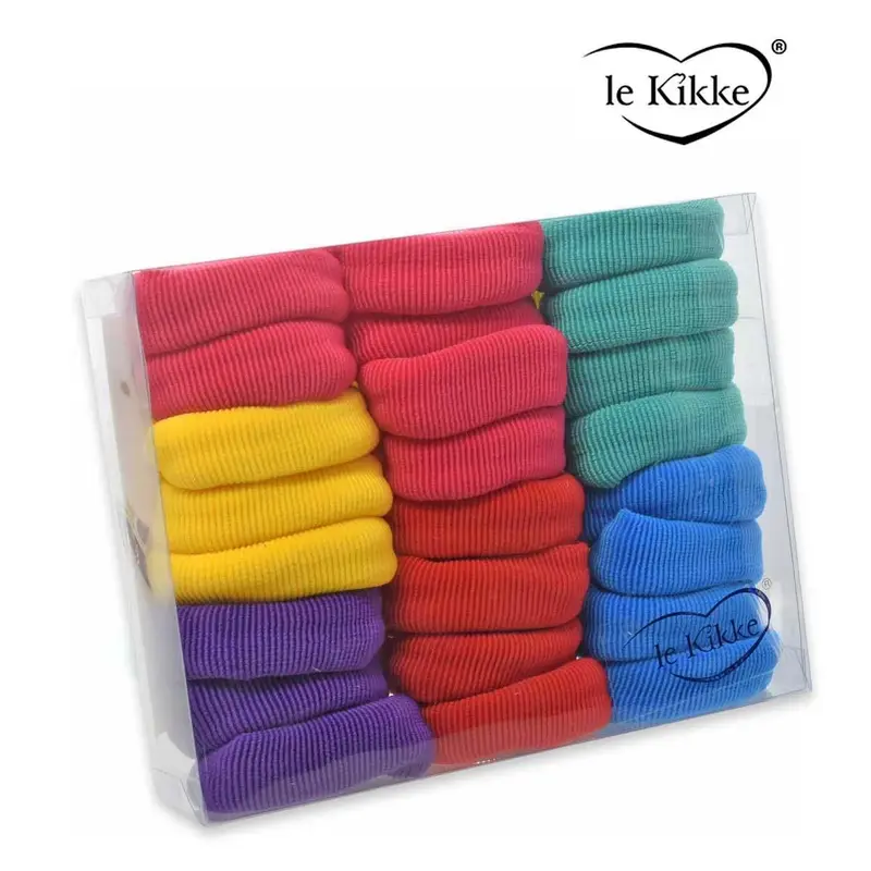 Le kikke cuffs diam 6 thickness 2 cm strong colors box 24 pieces