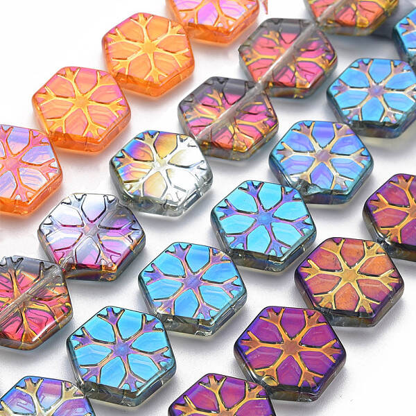 Electroplate Glass Beads Strands