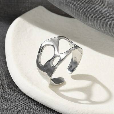 304 Stainless Steel Open Cuff Rings for Unisex