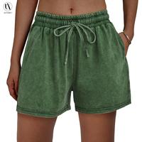 AUTOMET Y2K Fade Craft Casual Acid Wash Shorts | Spring Comfort Fit | No Bleach/Detergent Needed