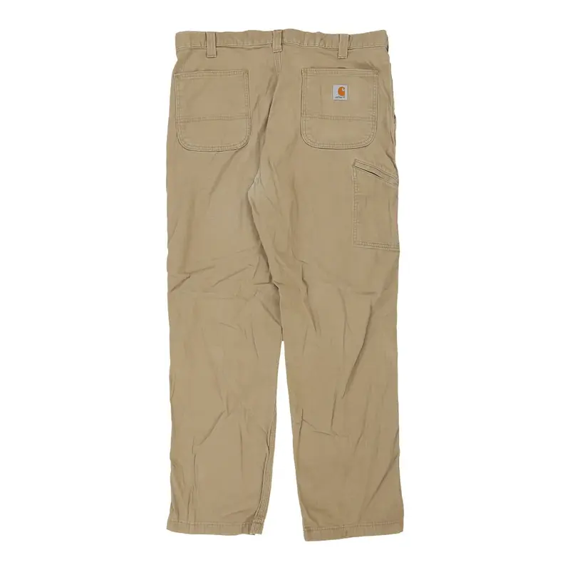 Carhartt Trousers - 37W 31L Beige Cotton