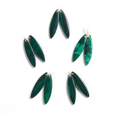 Natural Malachite Pendants