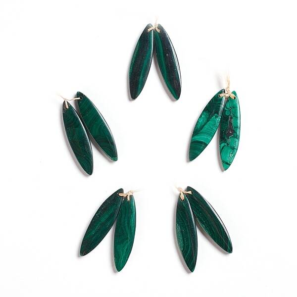Natural Malachite Pendants