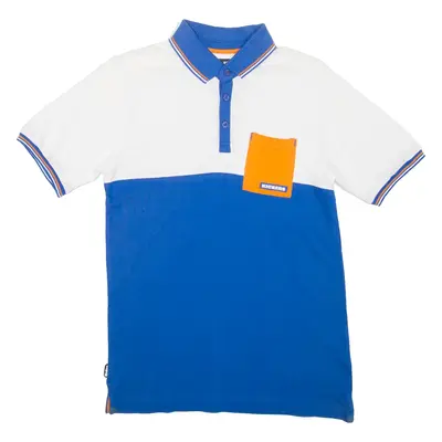 KICKERS Boys Polo Shirt Blue 12-13Y