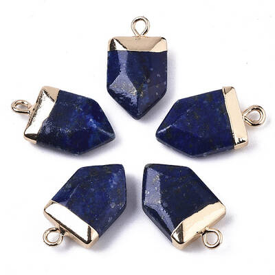 Natural Lapis Lazuli Pointed Pendants
