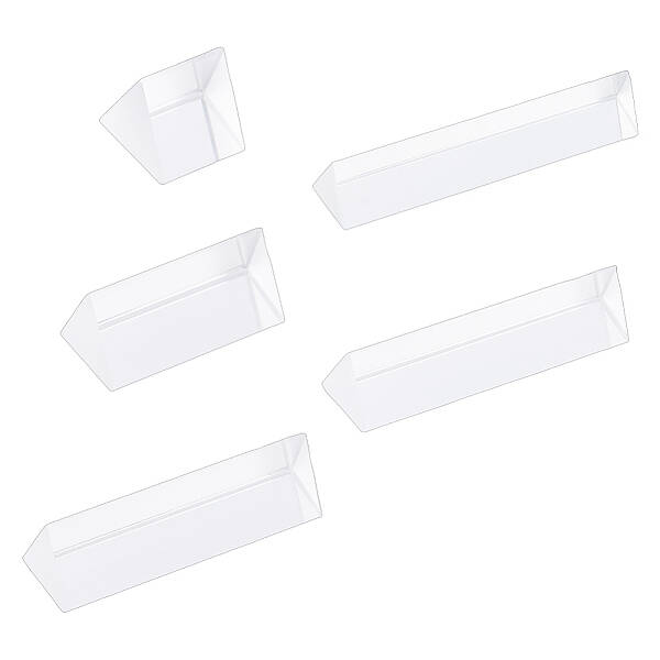 5Pcs 5 Styles Glass Triple Prism