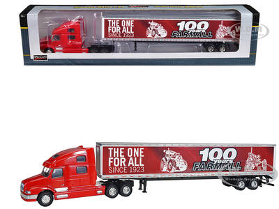 Volvo 770 Red with Trailer 100 Years Farmall 1/64 Diecast Model by SpecCast