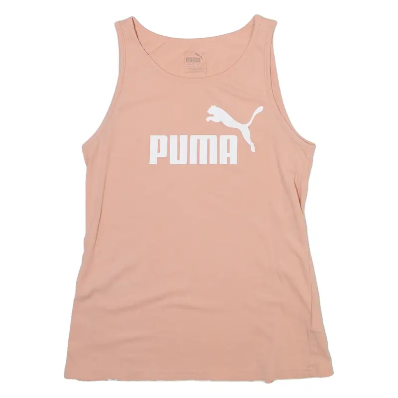 PUMA Girls Vest Pink Sleeveless Crew Neck 13-14Y