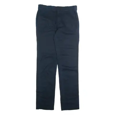 DICKIES Chino Mens Trousers Blue Slim Straight W30 L32