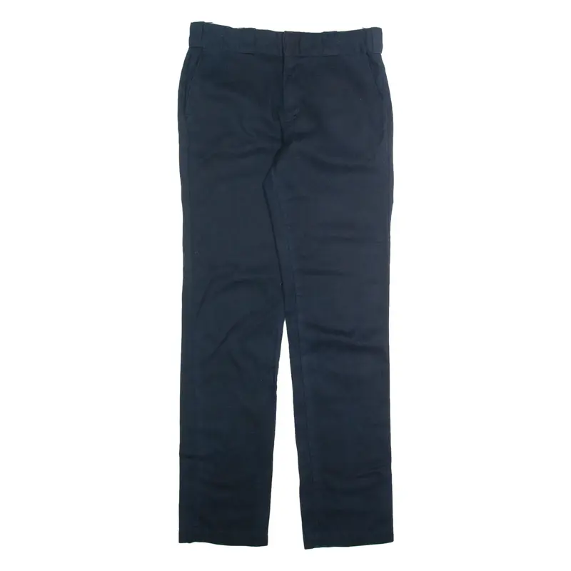 DICKIES Chino Mens Trousers Blue Slim Straight W30 L32