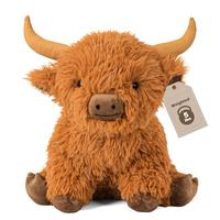 5lbs Highland Cow Weighted Stuffed Animals, 16in Tall Big Highland Cow Plush Toy, Soft Adorable Stuffed Animal for Kids and A...