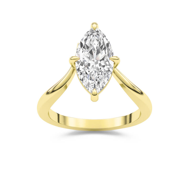Thalia Lab Grown Diamond Engagement Ring | 10K Yellow Gold 3 1/2 CT. TW.