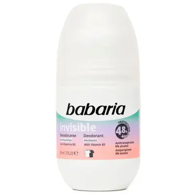 Babaria Deodorante Roll On Invisible 50ml