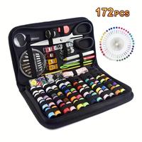 Portable Sewing Kit, 172pcs/box Multifunctional Sewing Tool with Storage Case, Sewing Supplies for Home & Travel,   Funny Gif...