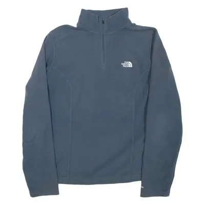 THE NORTH FACE Womens Fleece Grey 1/4 Zip L