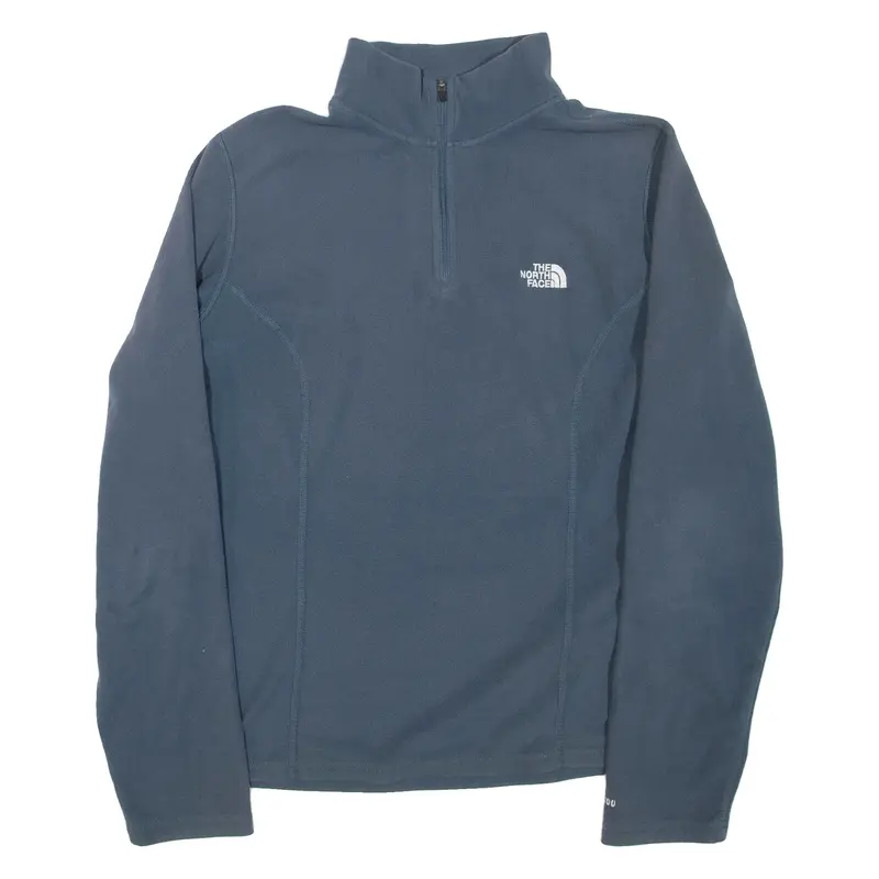 THE NORTH FACE Womens Fleece Grey 1/4 Zip L