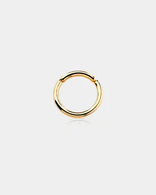 14K Gold Hinged Hoop Cartilage Earring - 6.5mm