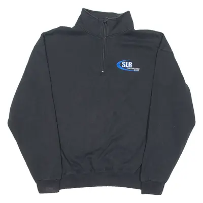 PACE Mens Sweatshirt Black 1/4 Zip XL