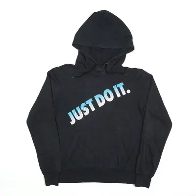 NIKE Just Do It Black Hoodie M