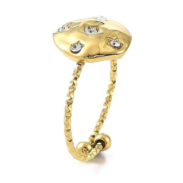 Ion Plating(IP) 304 Stainless Steel Adjustable Ring for Women