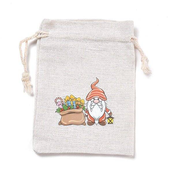 Christmas Cotton Cloth Storage Pouches