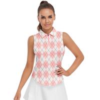 Soneven Women's Sleeveless Golf Polo Shirt with Zipper Moisture Wicking Athletic Tank Top XS-XXL