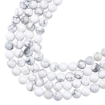 Natural Howlite Beads Strands