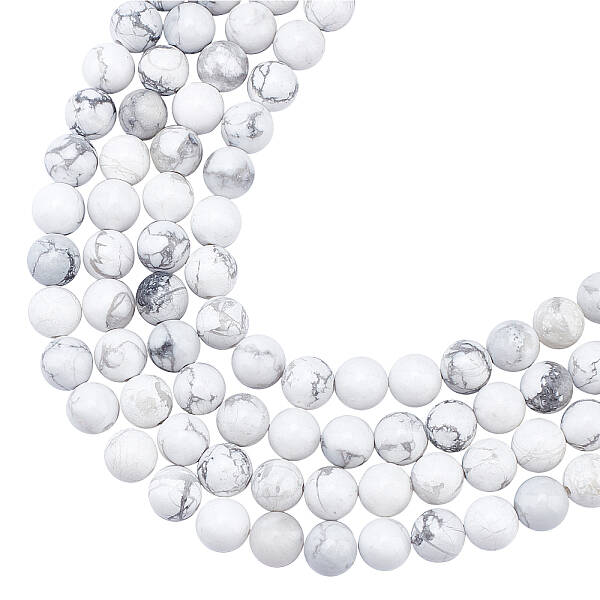 Natural Howlite Beads Strands