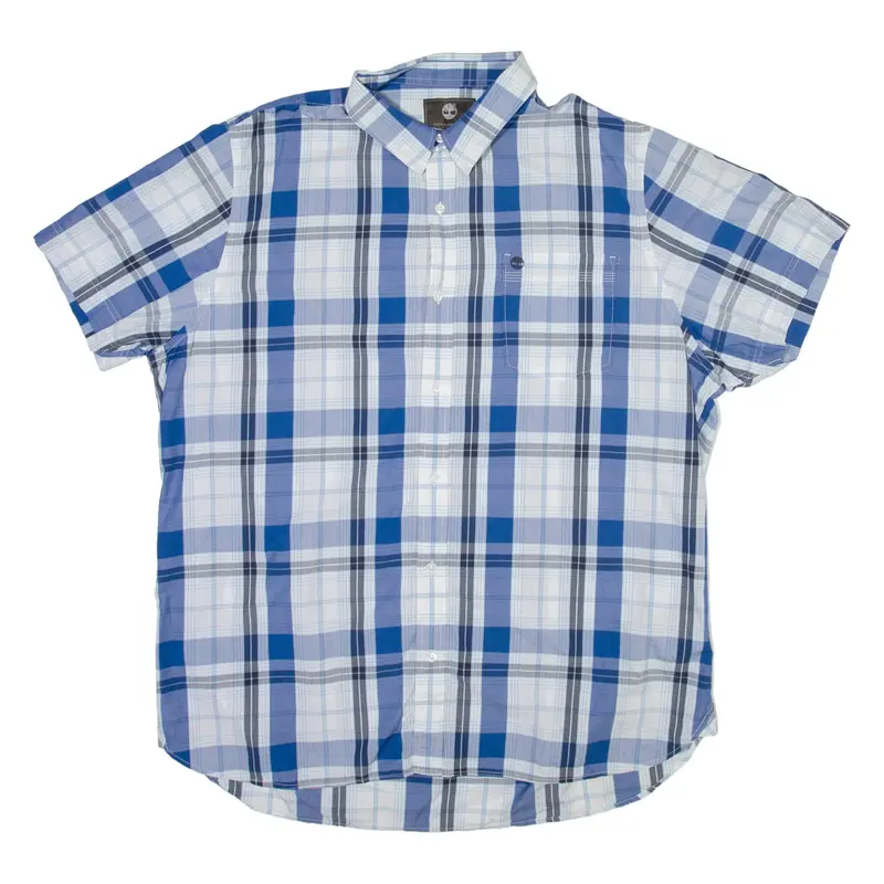 LEVI'S Mens Shirt Blue Check Long Sleeve 2XL