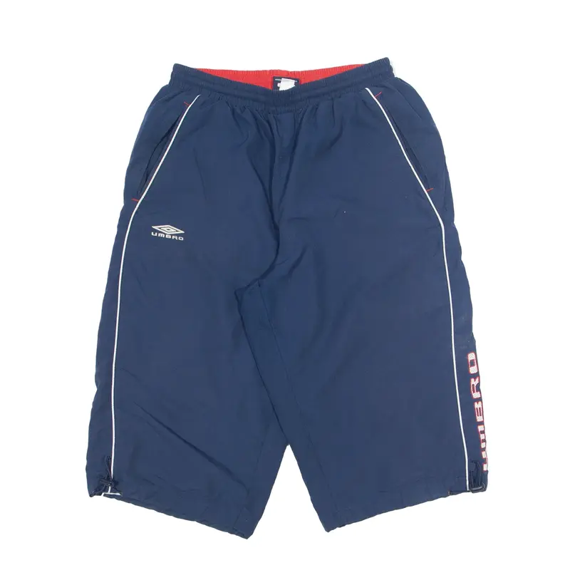 UMBRO Mesh Lined Sports Shorts Blue Relaxed Mens M W26