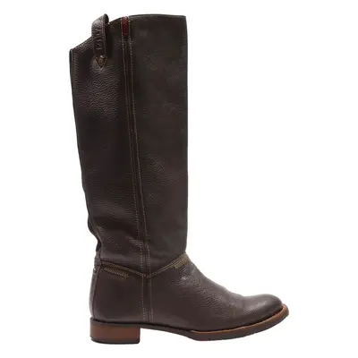 REPLAY High Boots Brown Leather Womens UK 8