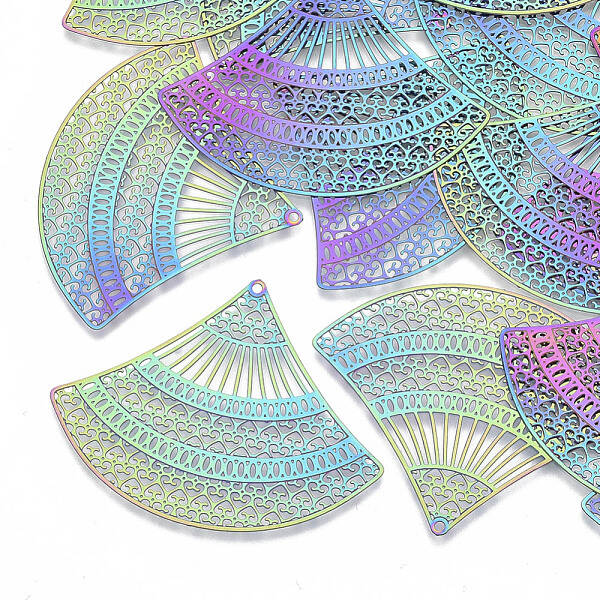 Ion Plating(IP) 201 Stainless Steel Filigree Pendants