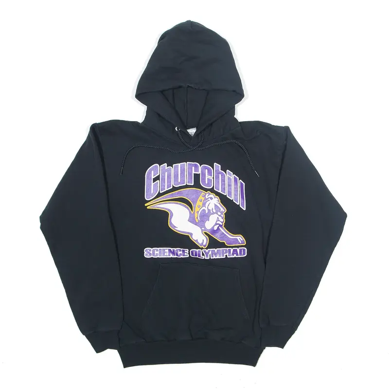 PORT& COMPANY Churchill Science Olympian Hoodie Black Pullover Mens S