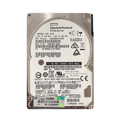 768788-002 HP 600GB 12Gb/s SAS 10000 2.5-inch Hard Drive