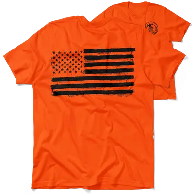 Old Glory - Safety Orange Hi-Vis T-Shirt