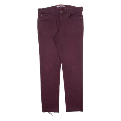 TOMMY HILFIGER Mens Jeans Maroon Slim Tapered W33 L30