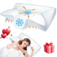 TailsUp Solid Color Memory Foam Pillow 59 x 37 x 12 cm Soft Comfortable Portable Durable for Home, Bedroom, School, Dormitory...