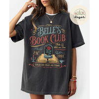 Belle's Book Club Shirt, Tale As Old As Time, Belle Princess Shirt, Bookish Shirt, Trendy Book Tee, Gifts for Girlfriend