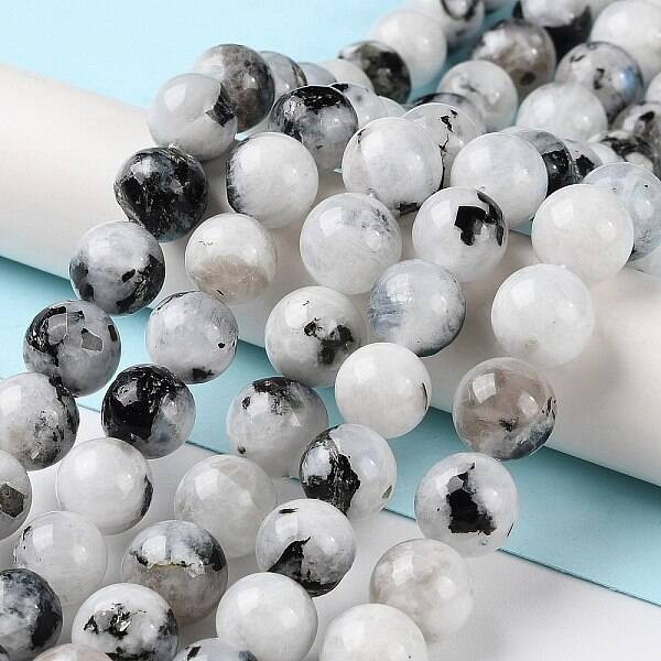 Natural Rainbow Moonstone Beads Strands