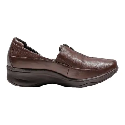 HUSH PUPPIES Loafer Shoes Brown Leather Womens UK 5.5