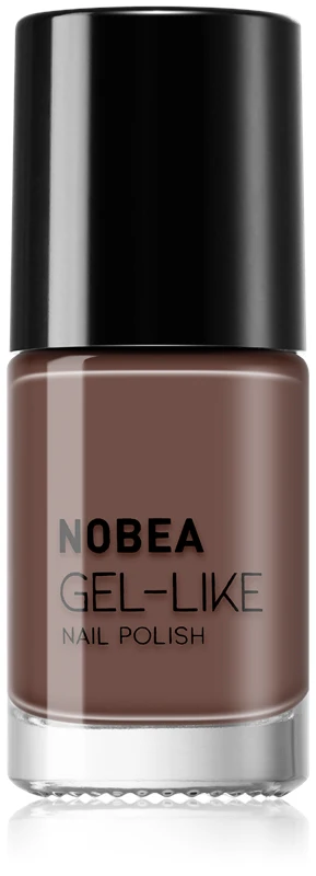 NOBEA Day-to-Day Gel-like nail polish gel effect color Dark mocha #N06 6 ml